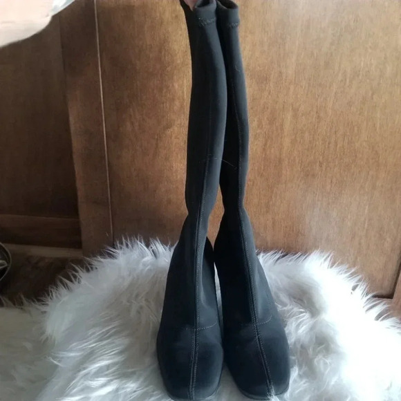 La Canadienne Tall Sock Boot Waterproof Kitten Heel  7 - Picture 5 of 13